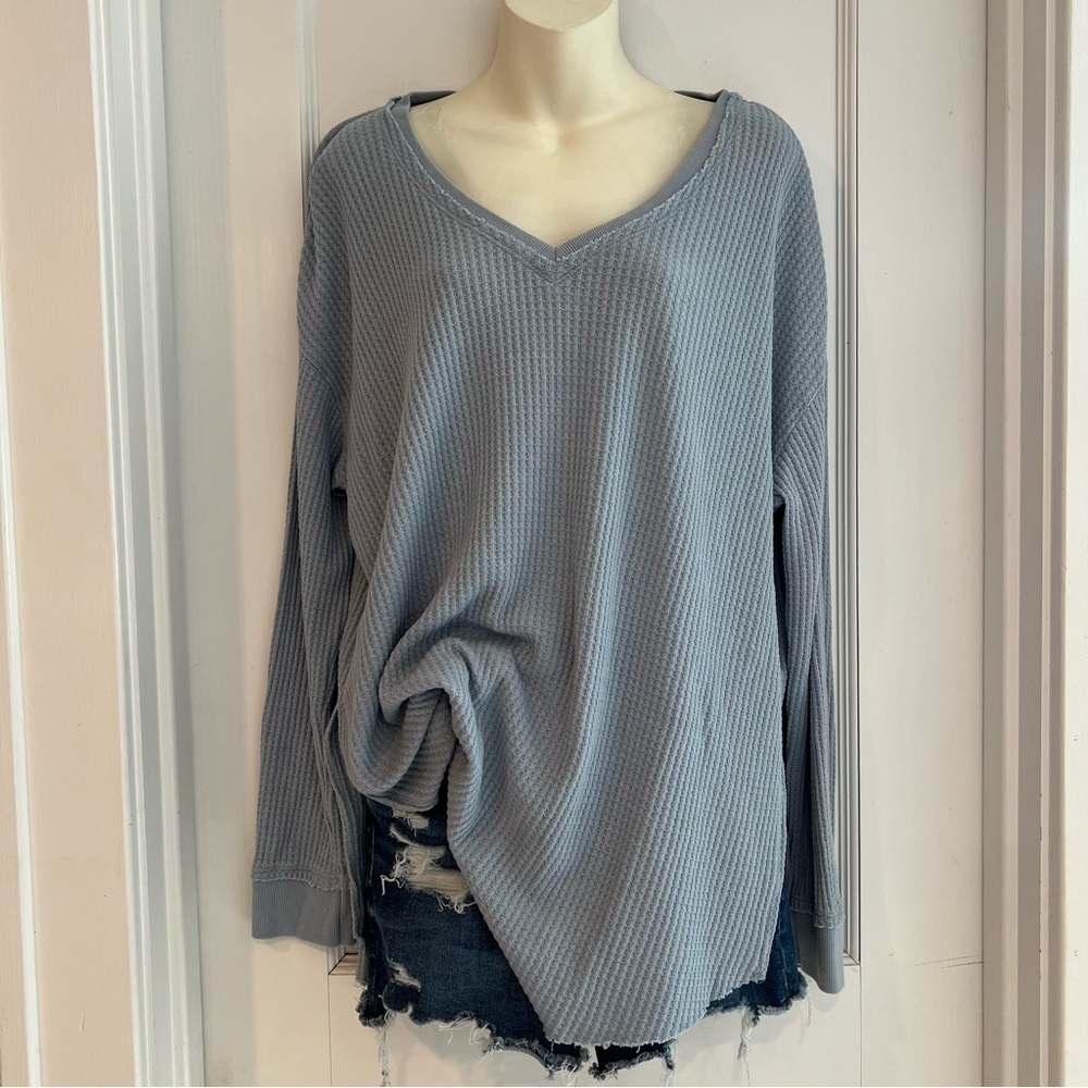 Z Supply Super Soft Waffle Knot Top Womens Medium